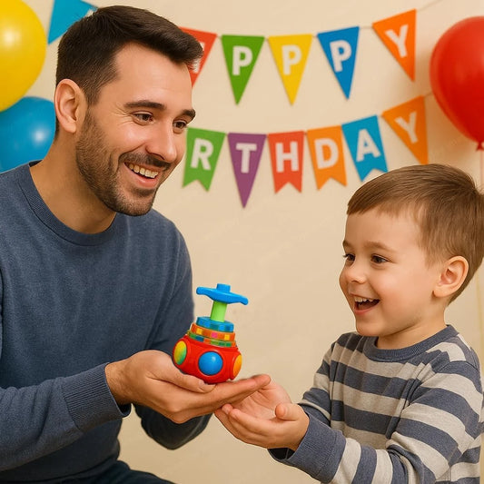 Musical Light-Up Spinning Top Toy