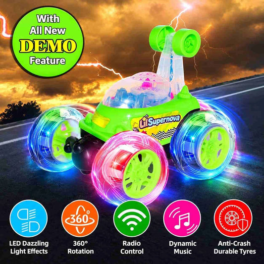 360° Stunt RC Car with LED Lights