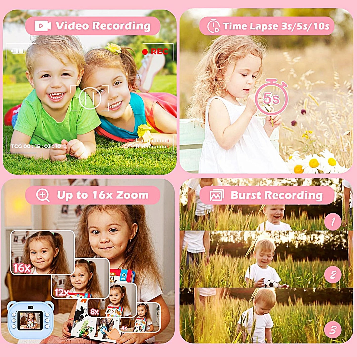 Kids Instant Print Camera