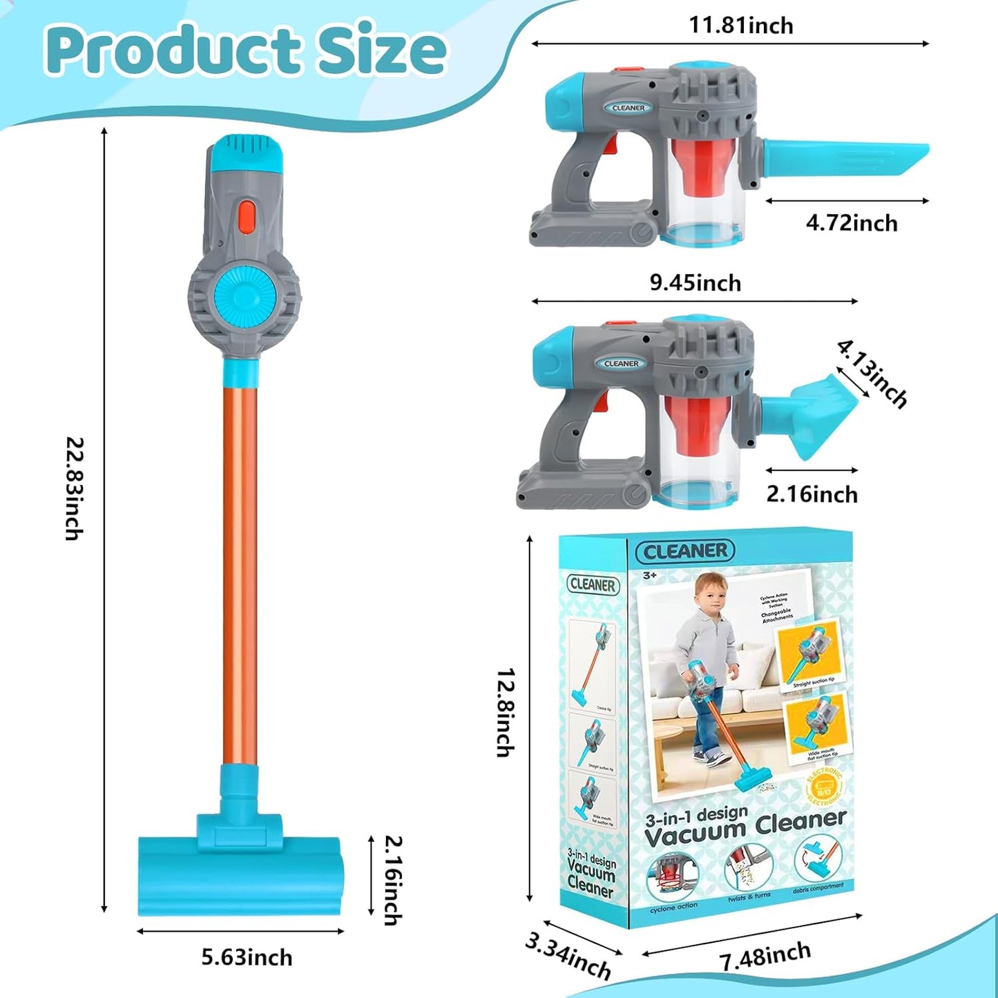 Kids Vacuum Cleaner Toy Set