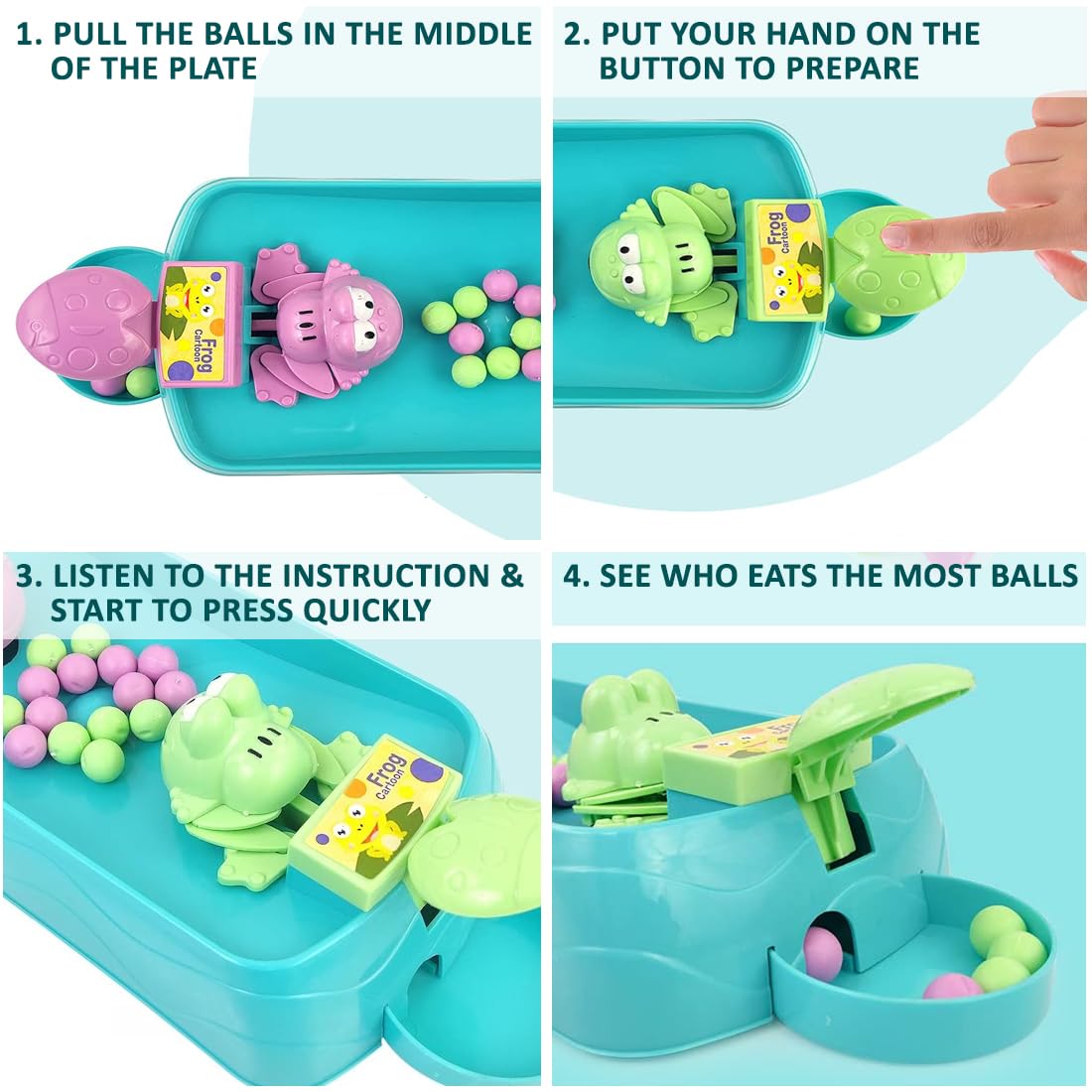 Hungry Frog Jump and Eat Game