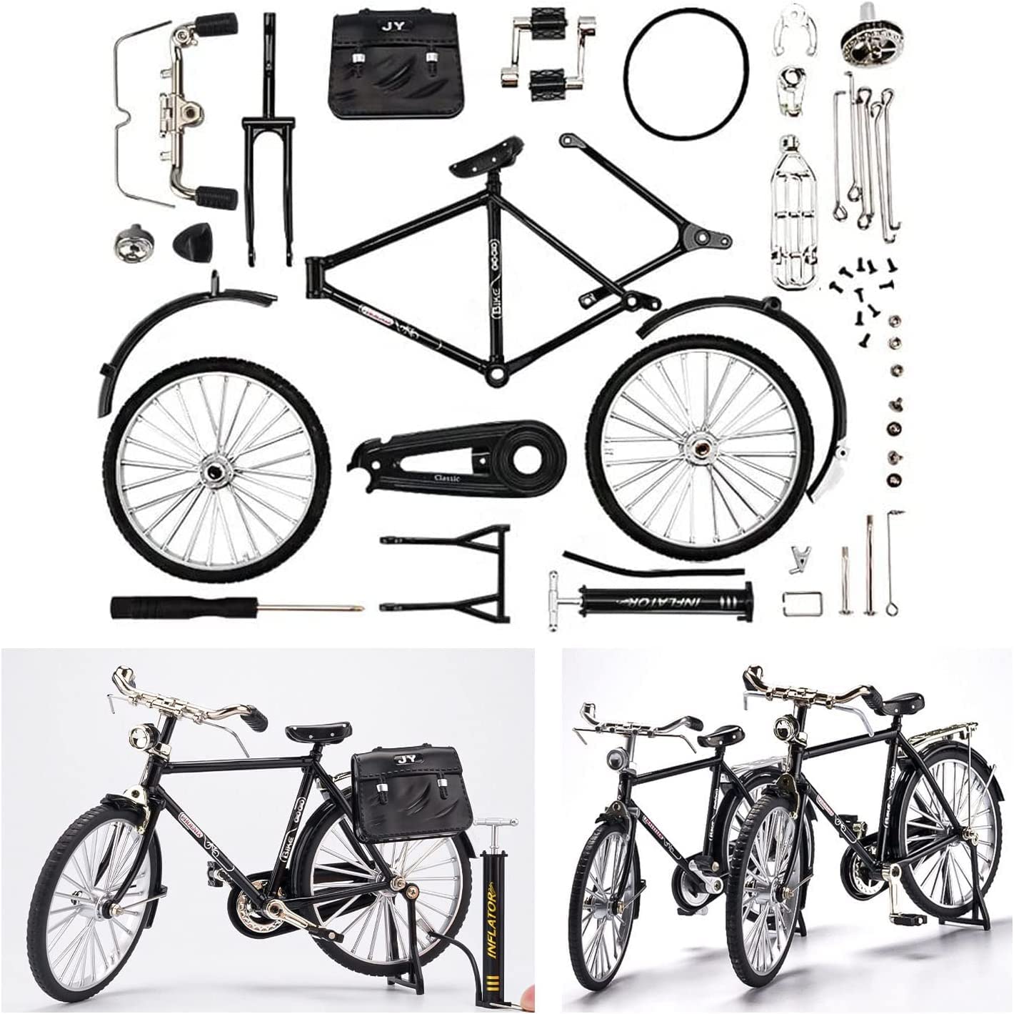 DIY Retro Bicycle Model Scale Kit for Kids