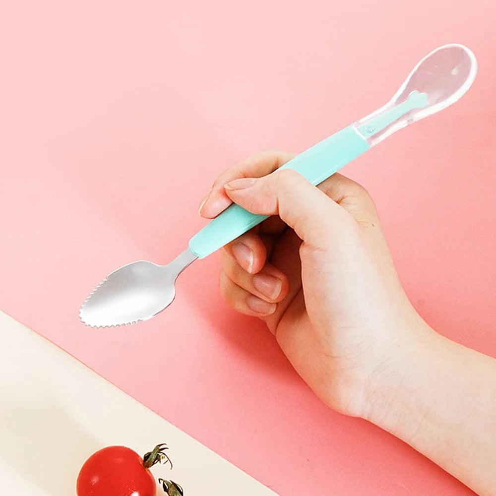 Baby Fruit Scraping Feeding Spoon