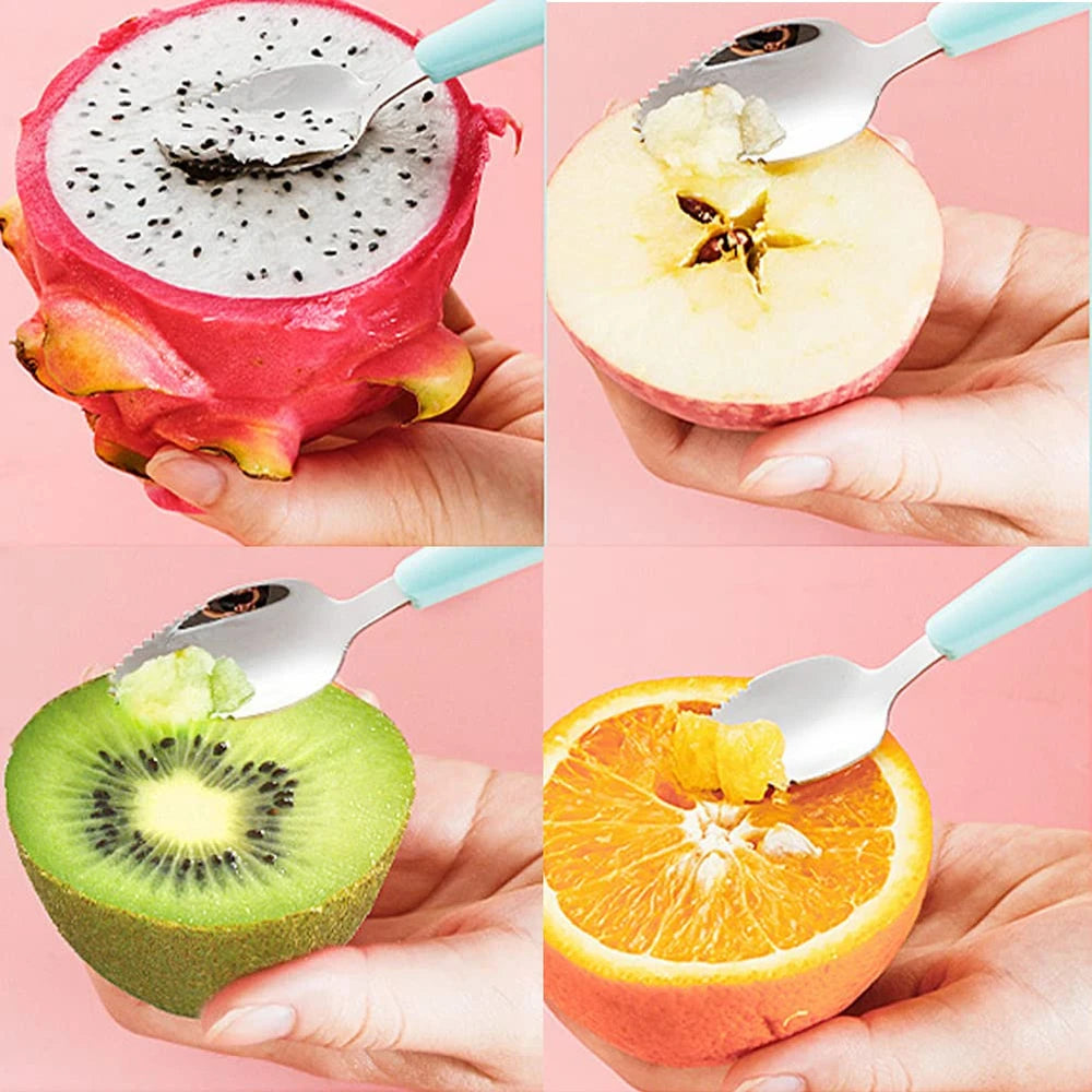 Baby Fruit Scraping Feeding Spoon