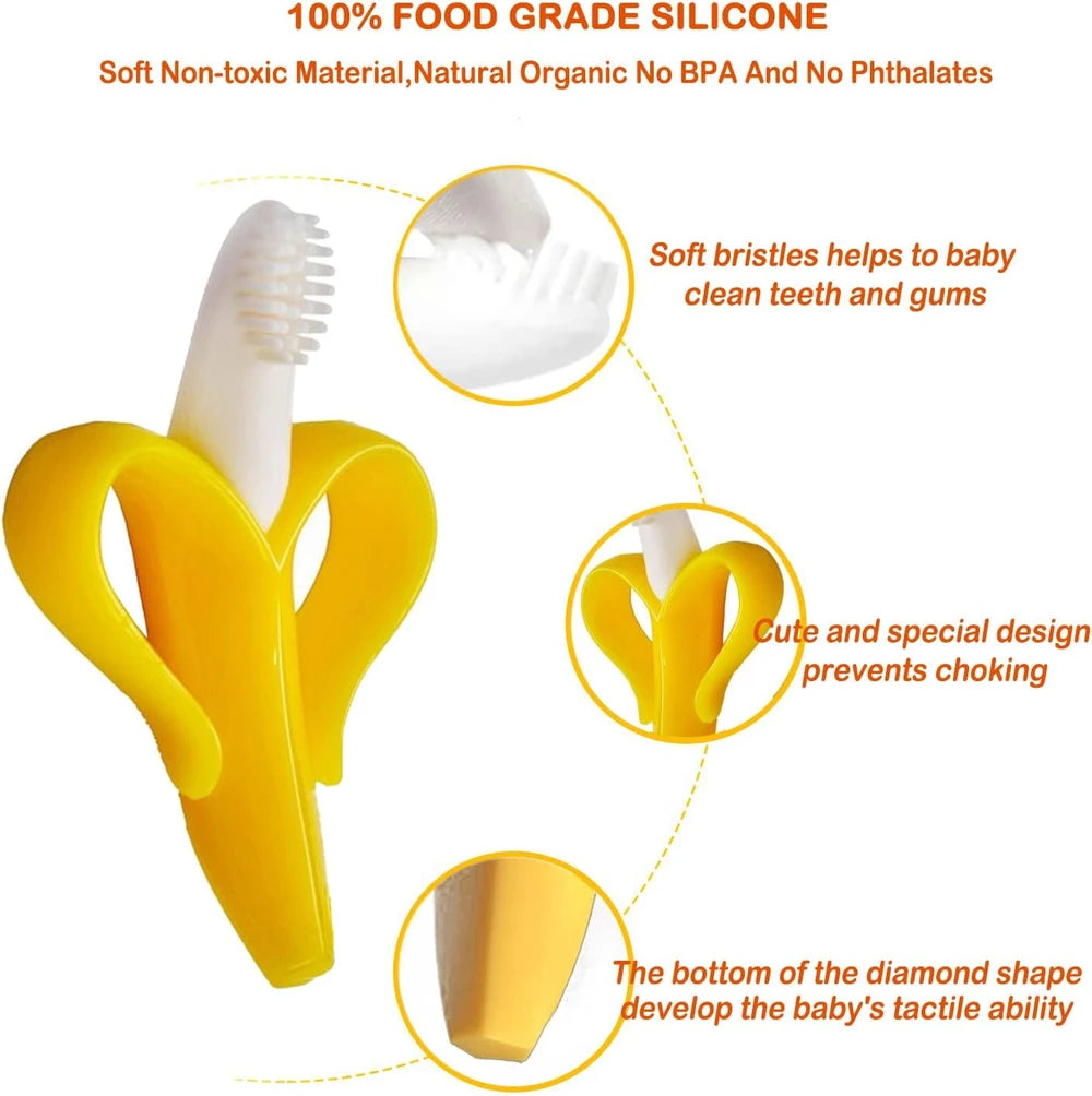 Baby Banana Teether & Infant Toothbrush