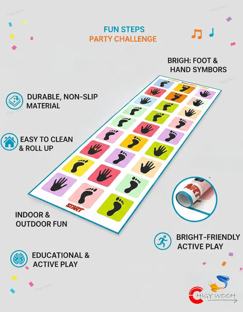 Jumbo Hopscotch Mat