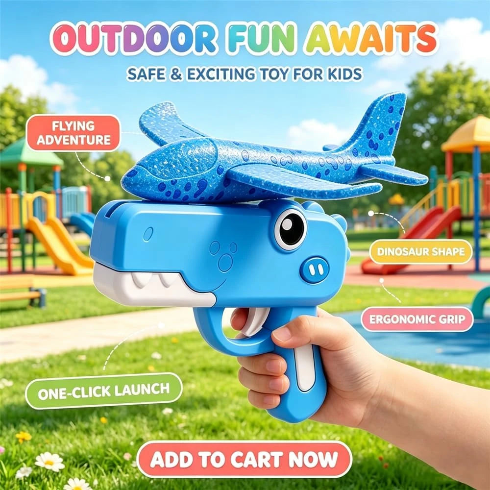 Dinosaur Airplane Launcher Gun