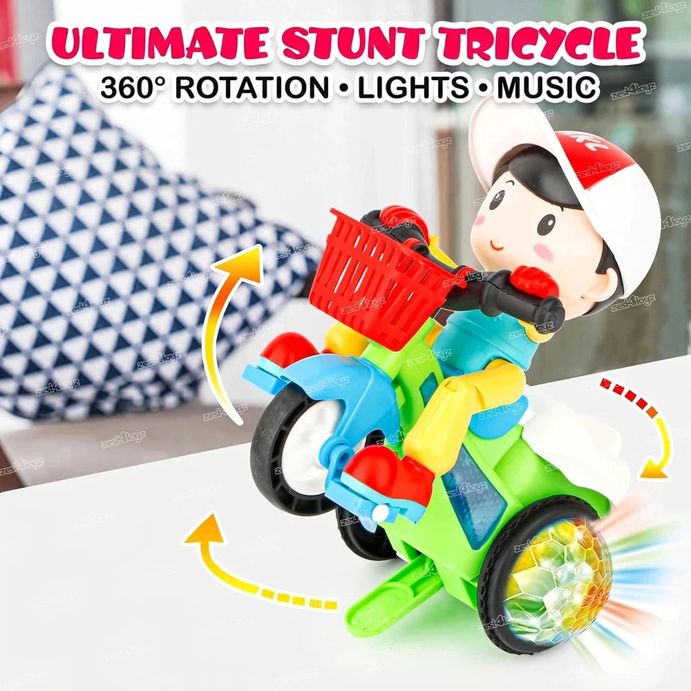 360° Musical Stunt Tricycle Toy