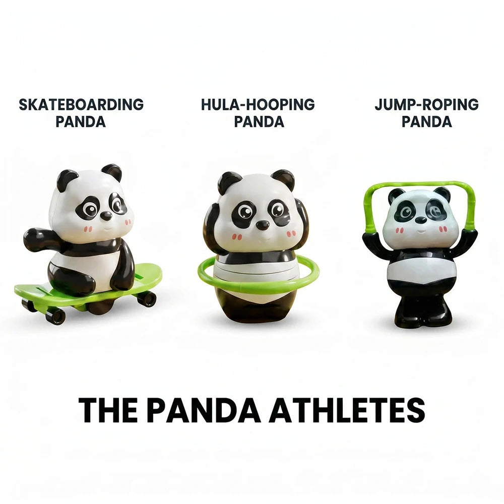 Panda Action Toy Set