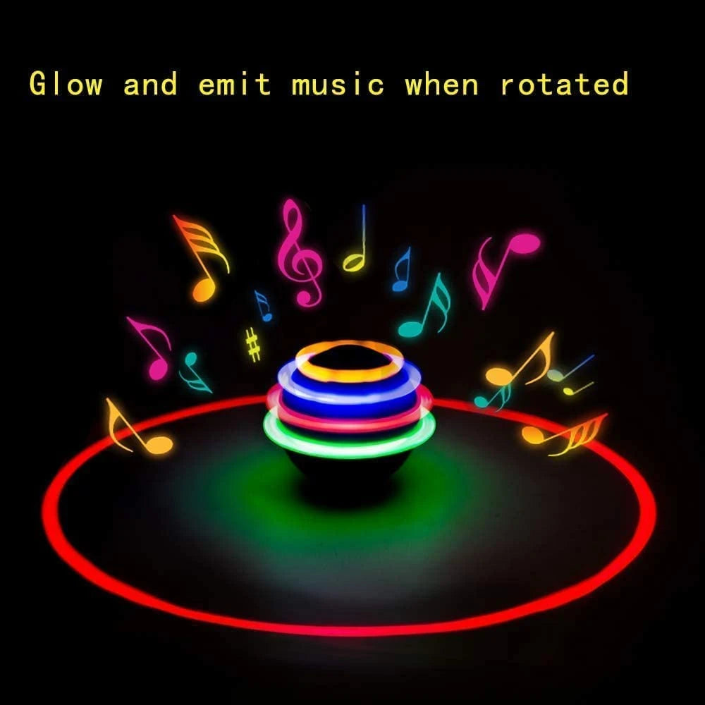 Musical Light-Up Spinning Top Toy