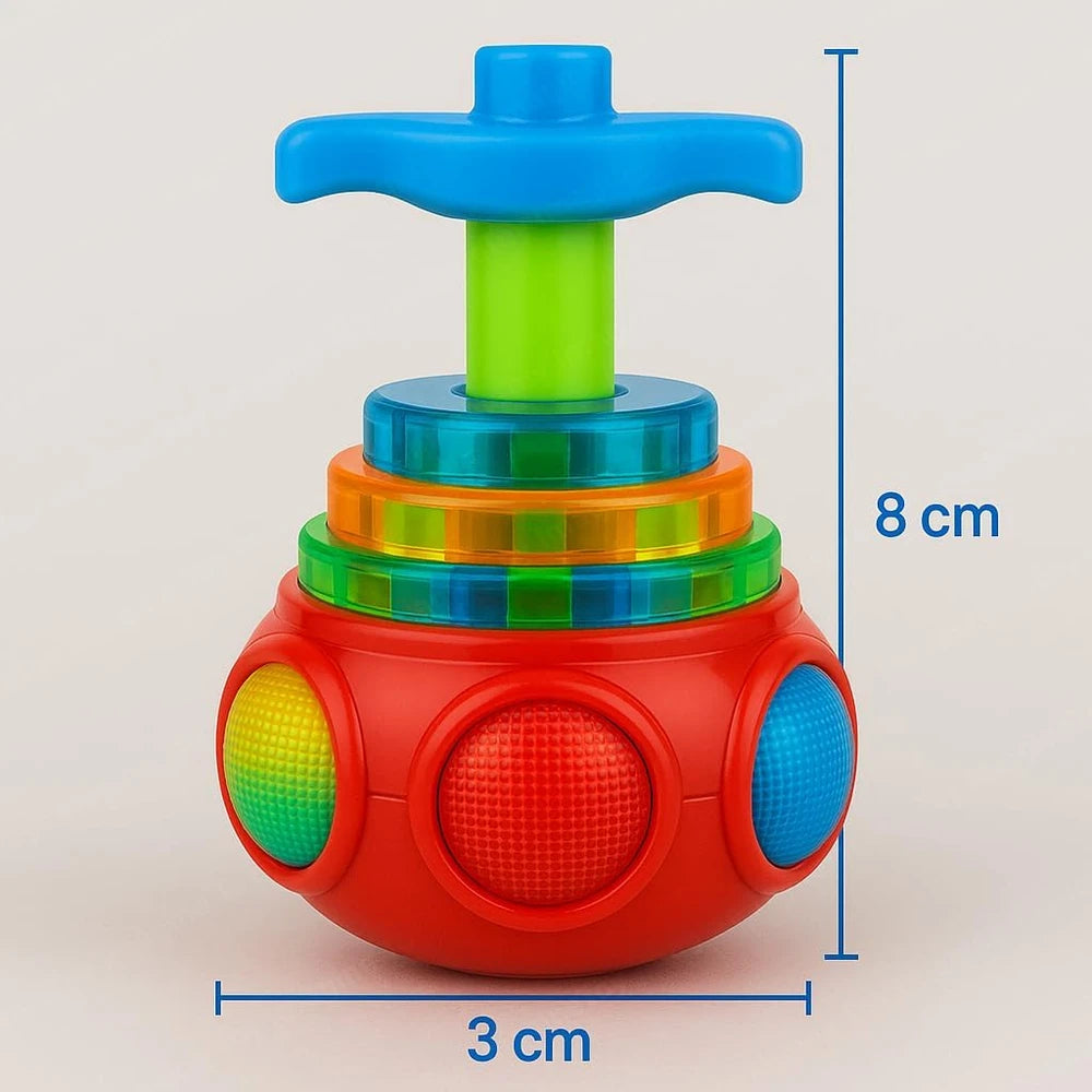 Musical Light-Up Spinning Top Toy