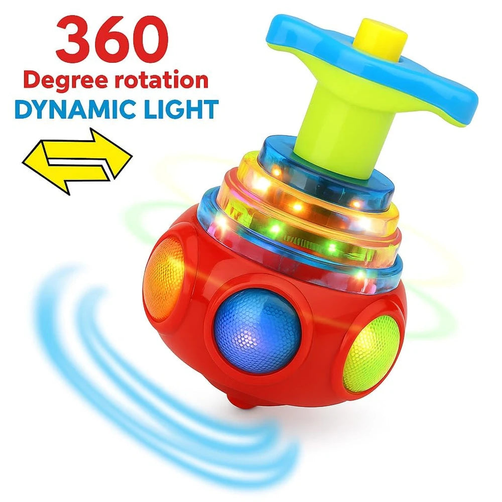 Musical Light-Up Spinning Top Toy