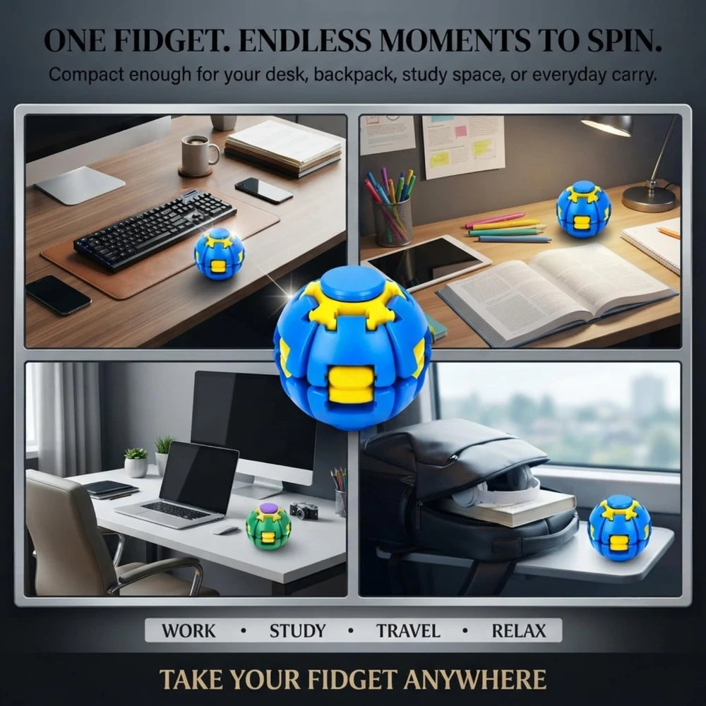 Press to Spin Fidget Ball