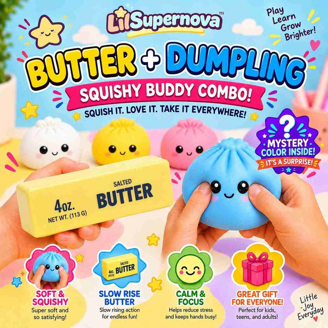 Butter & Dumpling Squishy Combo 🧈🥟