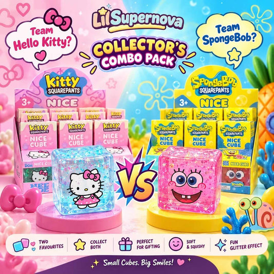 Hello Kitty vs SpongeBob Nee Doh Combo