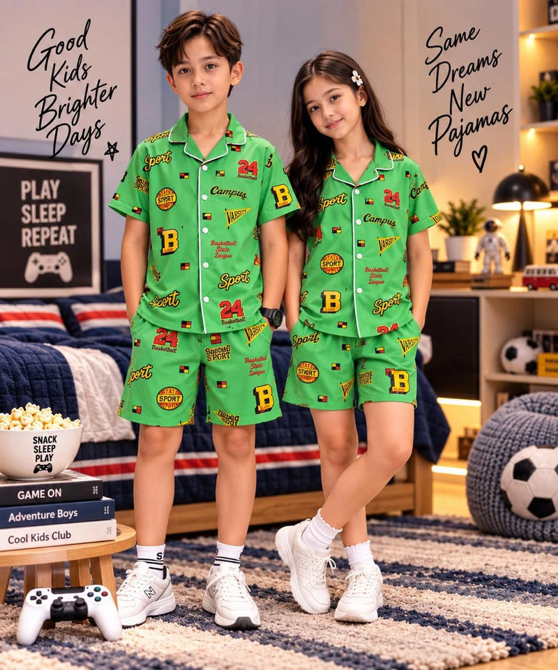 Green Varsity Co-Ord Set