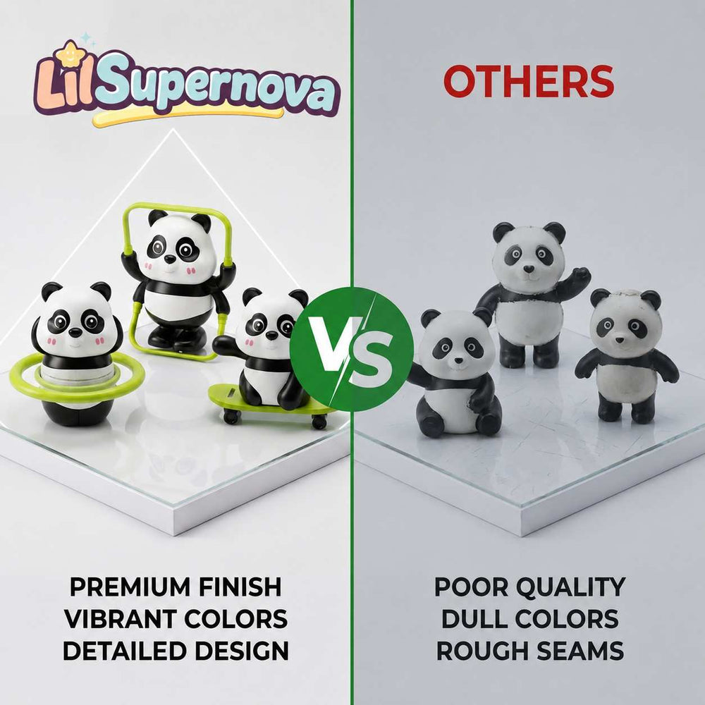 Panda Action Toy Set
