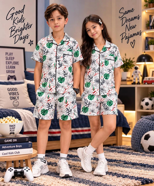 White Botanical Co-Ord Set