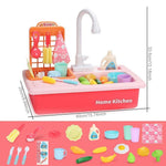 Toy Kitchen Sink with Running Water