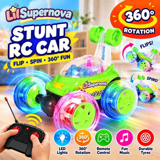 360° Stunt RC Car with LED Lights