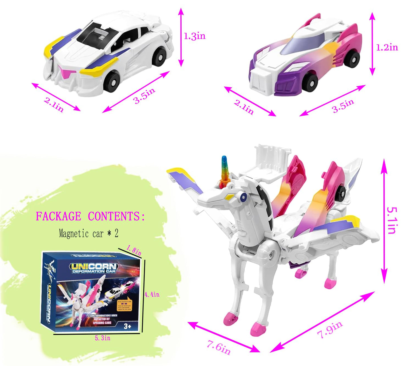 Unicorn Collision Transforming Cars