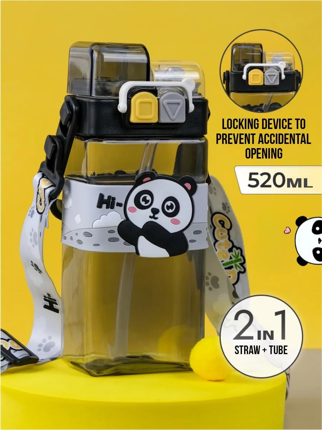 Magic Panda 2 Way Sipper Water Bottle