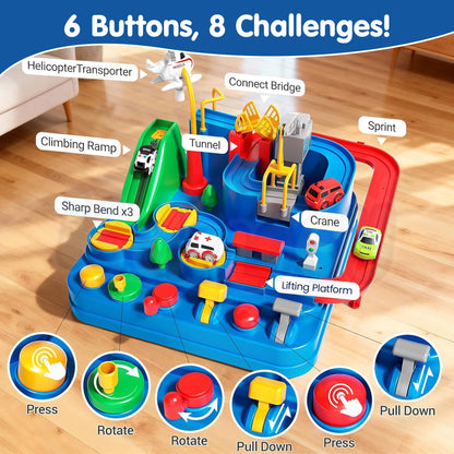 Kidology Car Adventure Rescue Track Set