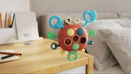 Kidology Crab Shape Silicone Sensory Toy