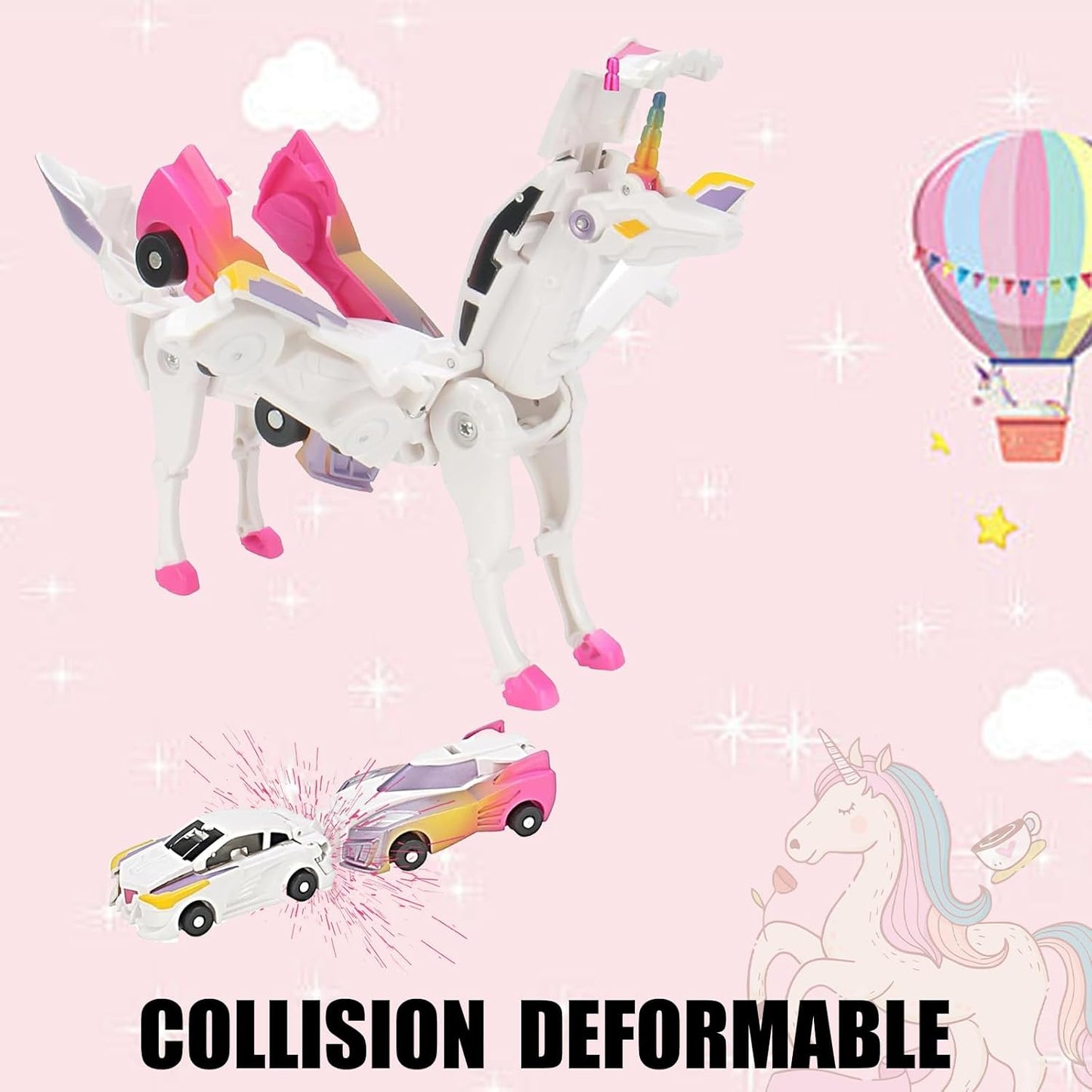 Unicorn Collision Transforming Cars