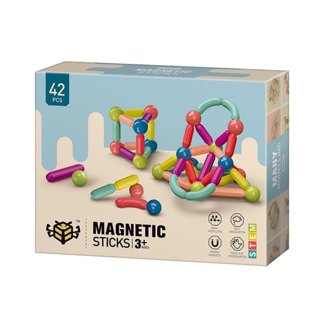 42 pcs Colorful Magnetic Sticks Kit