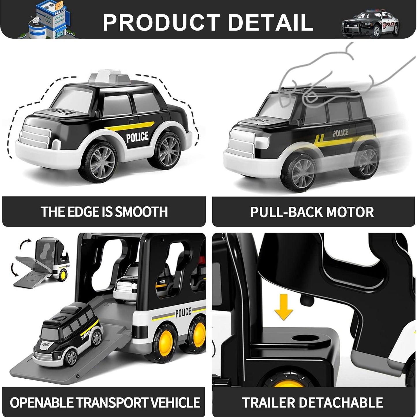 Kidology Rescue Vehicles Truck 5-in-1