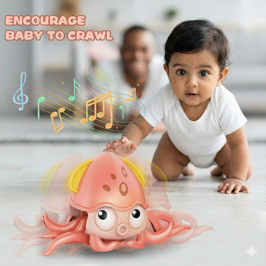 Kidology Sensing Crawling Octopus Baby Toy