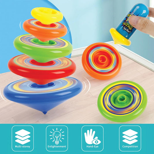 Rainbow Multi-layer Spinning Top Toy