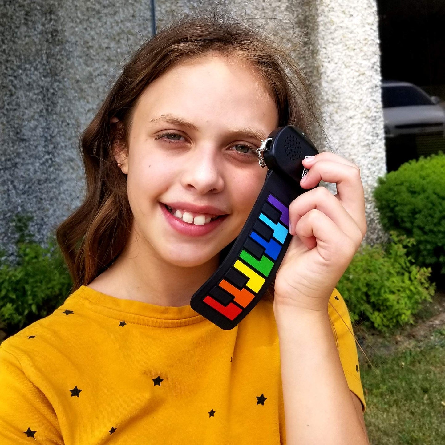 Rainbow Pocket Piano Keychain