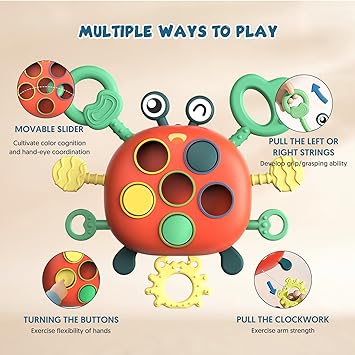 Kidology Crab Shape Silicone Sensory Toy