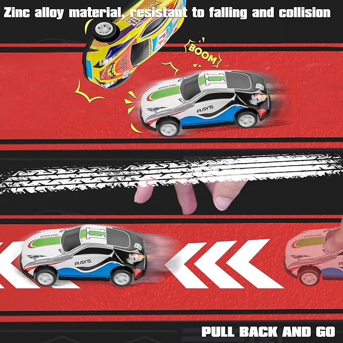 Kidology 48PCS Die-Cast Pull Back Cars Set