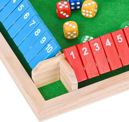 Classic Wooden Shut The Box Game