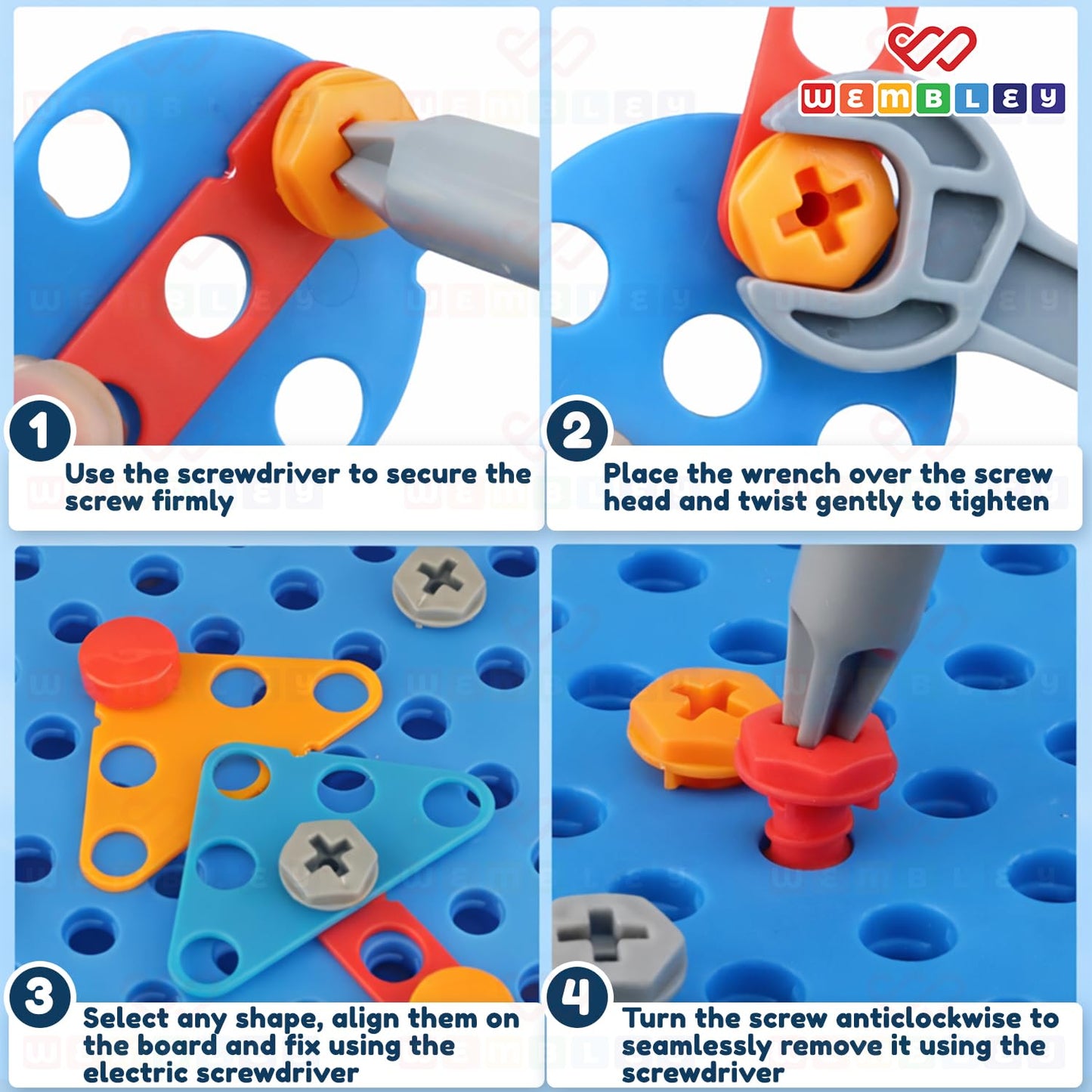 Electric Drill Screw Puzzle Set