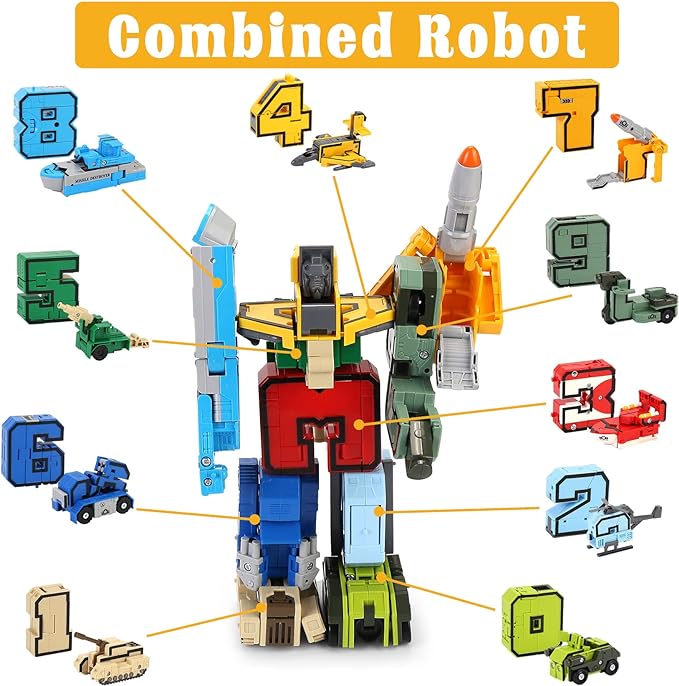 Kidology NumberBot Transformers Set