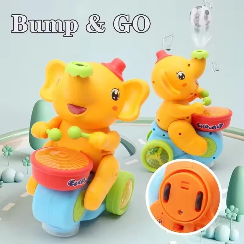 Elephant Musician Toy with Floating Ball