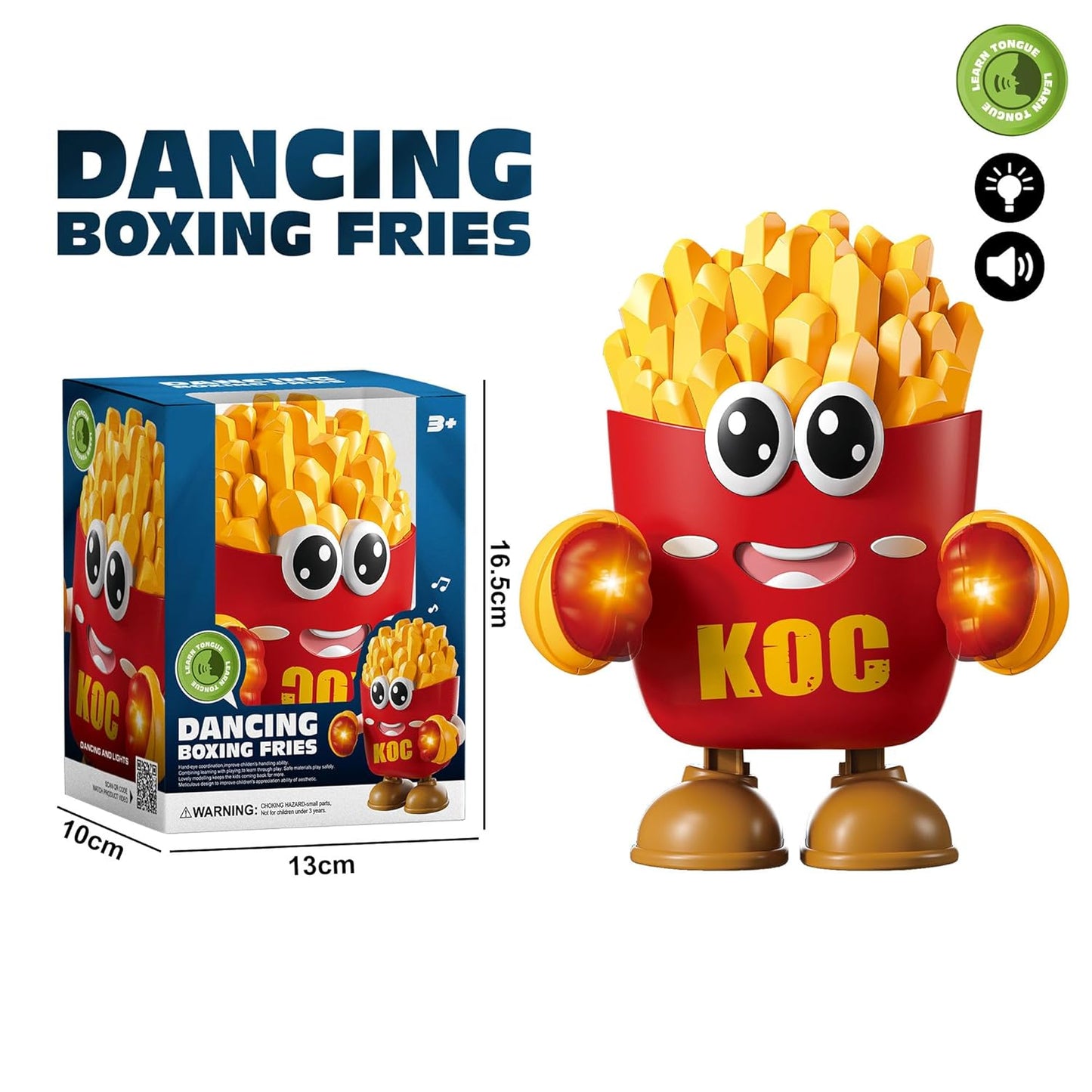 Dancing French Fries Robot Toy with Talkback
