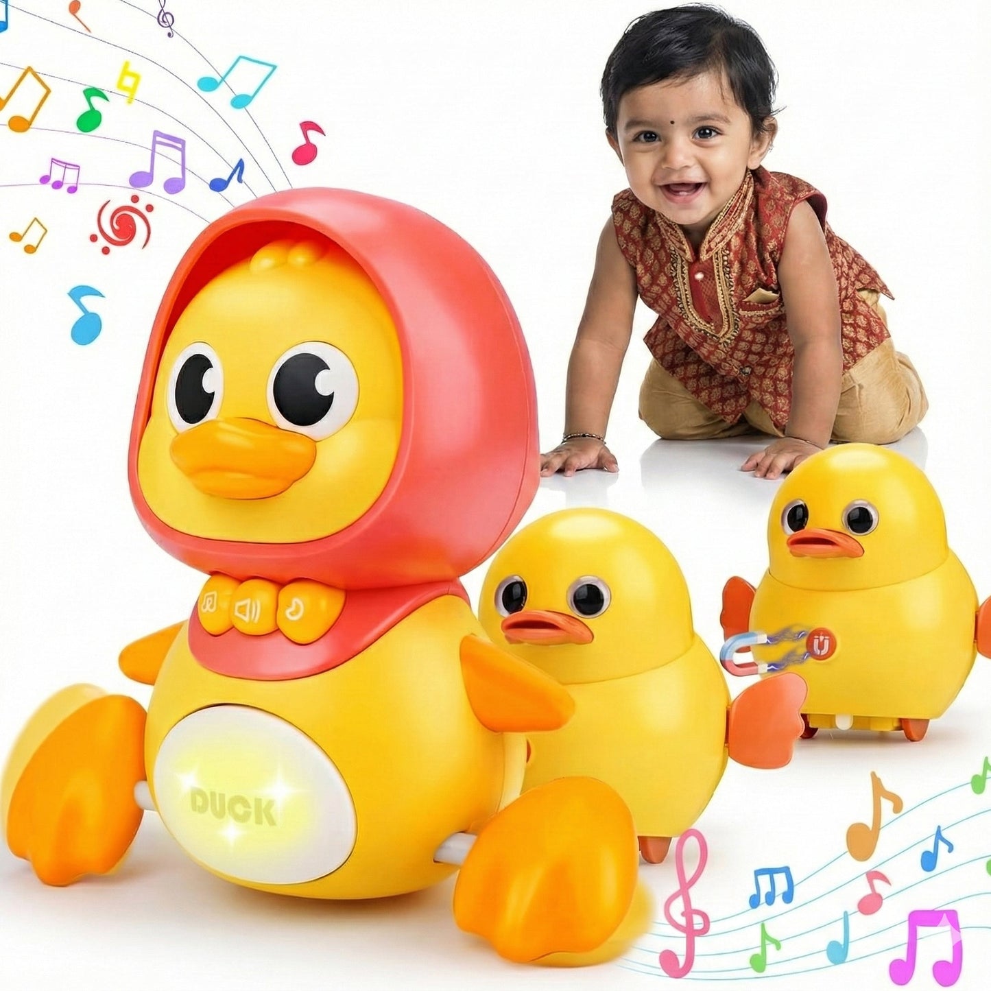 Kidology Baby Musical Duck Toy Set