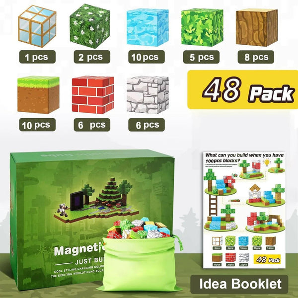 Kidology Magnetic Building Blocks MineCrafter Set