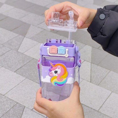 Magic Unicorn 2 Way Sipper Water Bottle