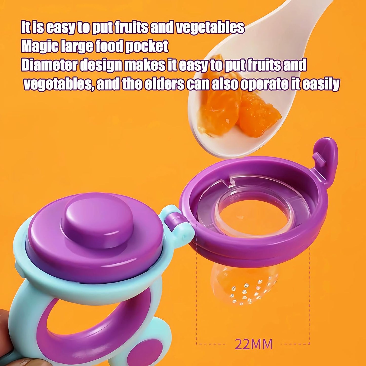 Silicone Baby Fruit Feeder & Food Nibbler
