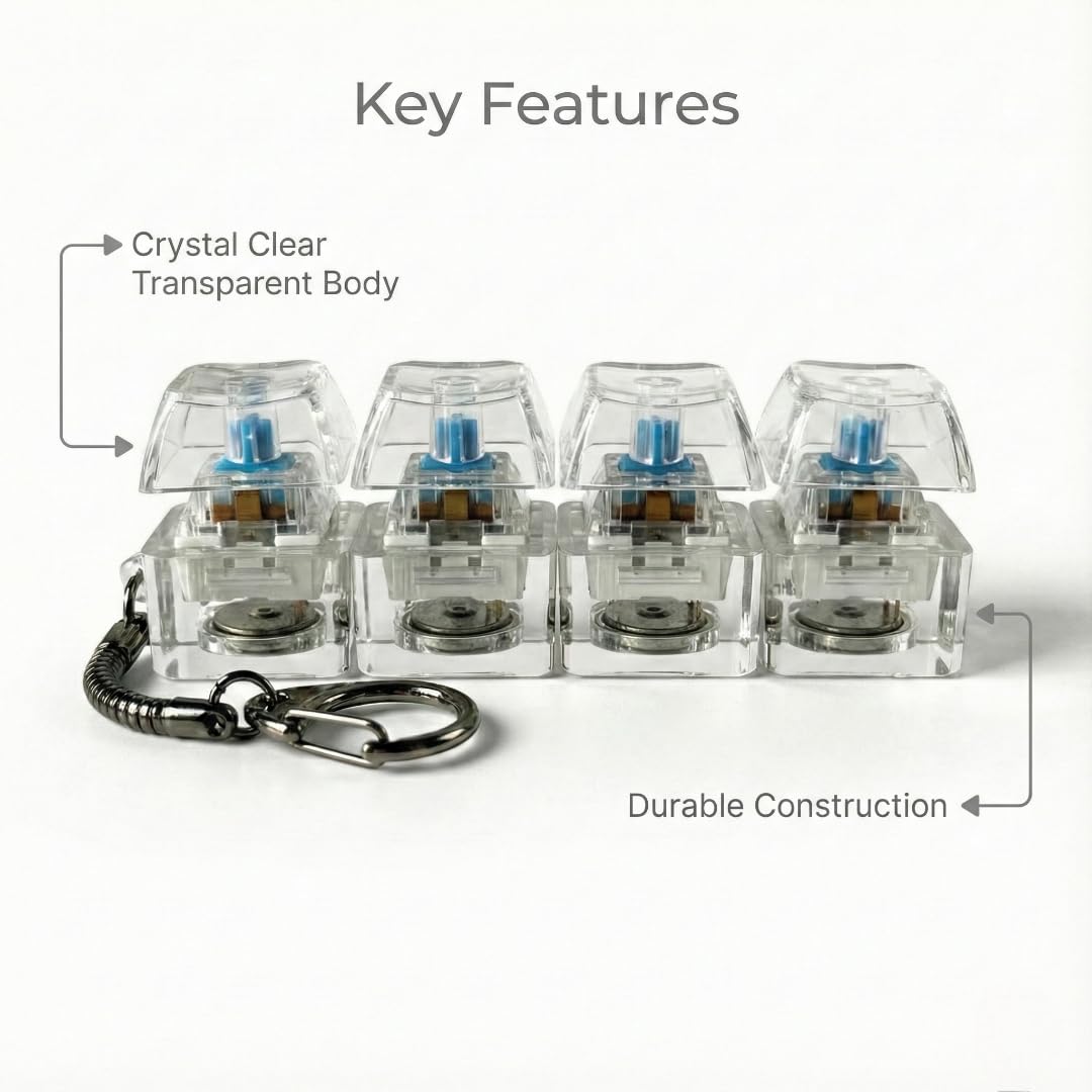 Mechanical Keyboard Switch Keychain Fidget Toy