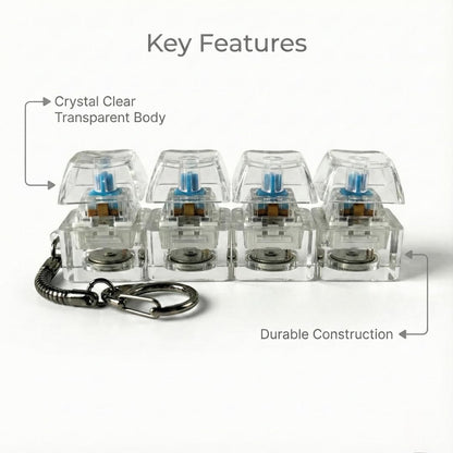 Mechanical Keyboard Switch Keychain Fidget Toy