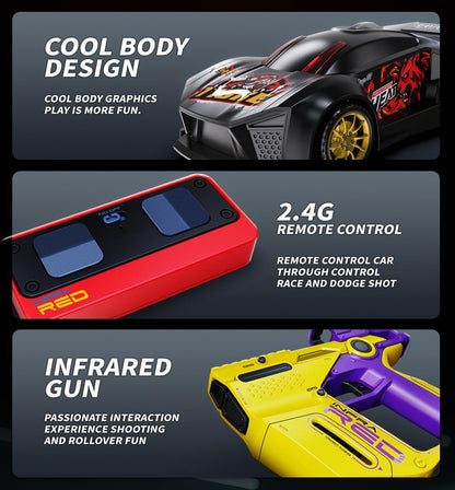 3-in-1 Infrared Gun Shooting RC Car