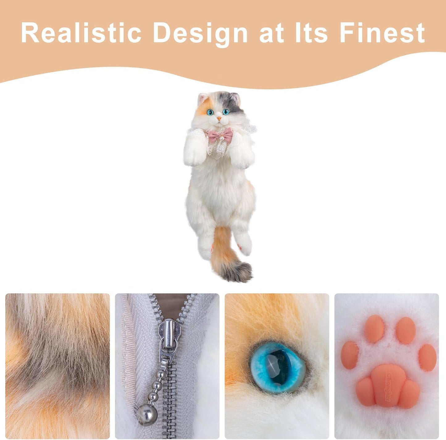 Cat Plush Backpack with Sound