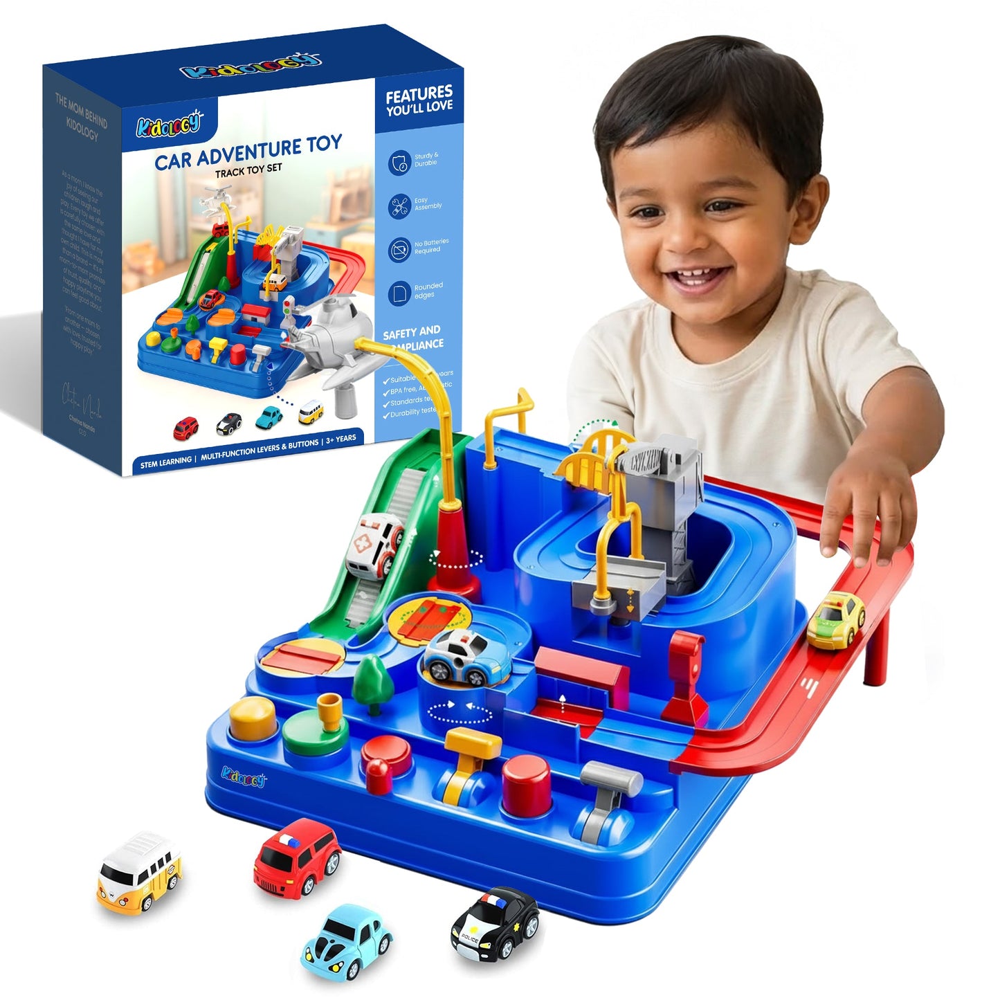 Kidology Car Adventure Rescue Track Set